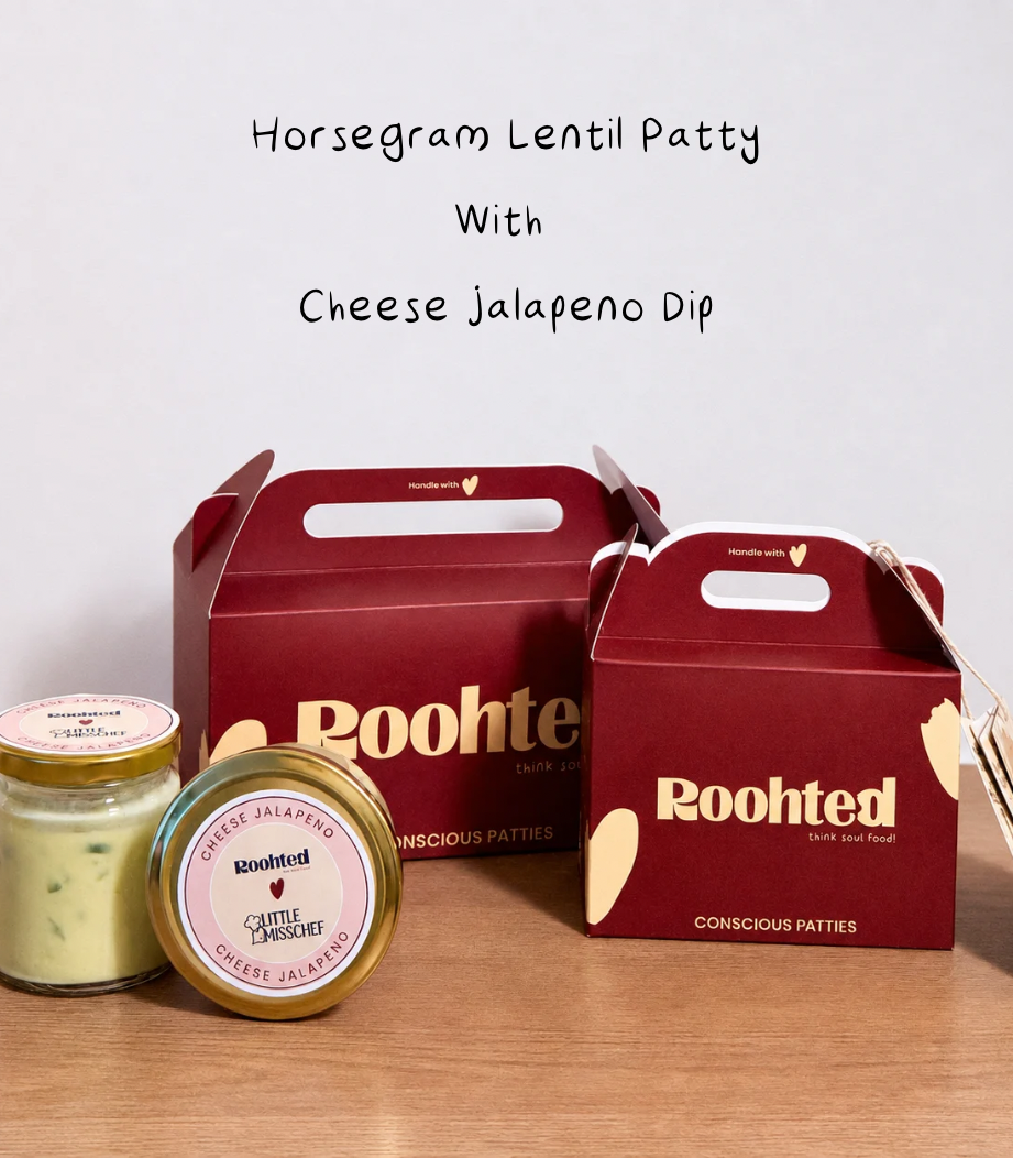 Horse Gram Lentil Patty + Cheese Jalapeno Dip