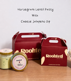 Horse Gram Lentil Patty + Cheese Jalapeno Dip