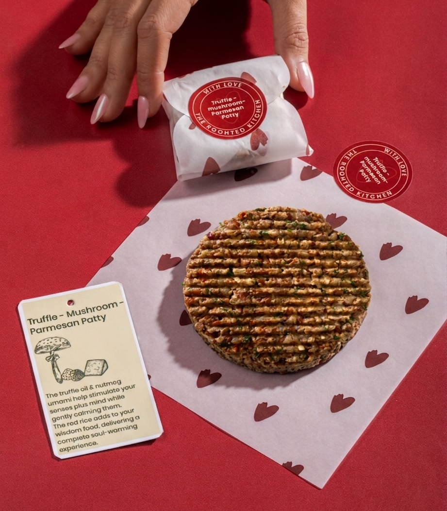 Truffle-Mushroom-Parmesan Patty